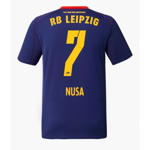 RB Leipzig Antonio Nusa #7 Bortatröja 2025-26 Kortärmad